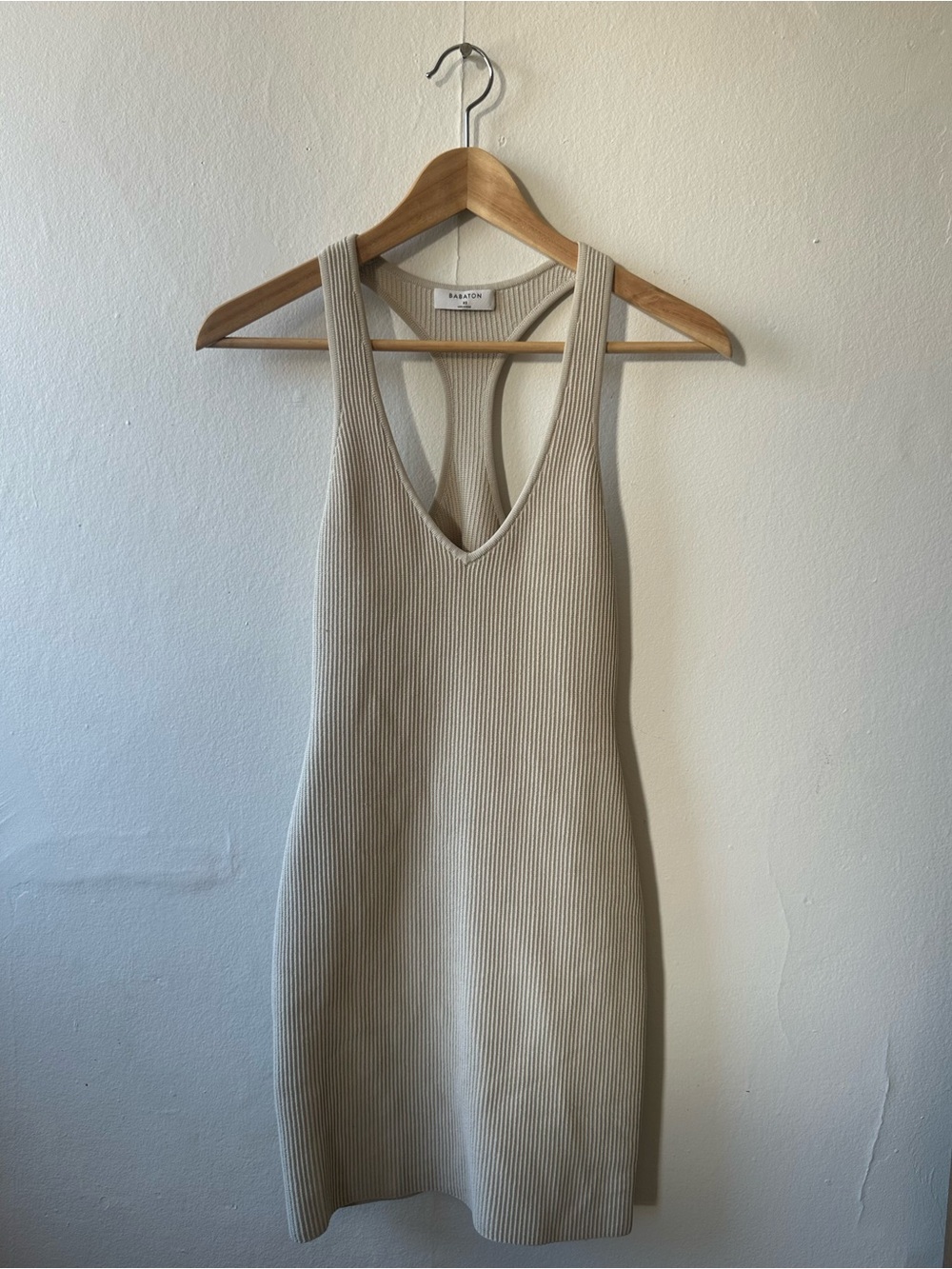Babaton Sculpt V-Neck Tank Dress
